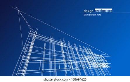Abstract architectural background layout design