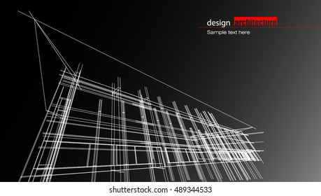 Abstract architectural background layout design