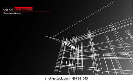 Abstract architectural background layout design