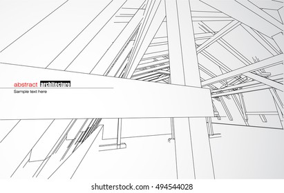 Abstract architectural background layout design