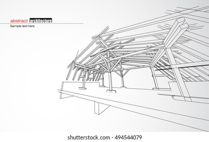Abstract architectural background layout design