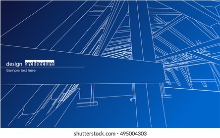 Abstract architectural background layout design