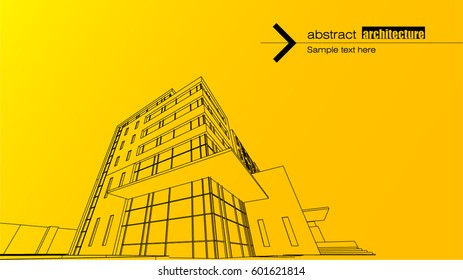 Abstract architectural background layout design