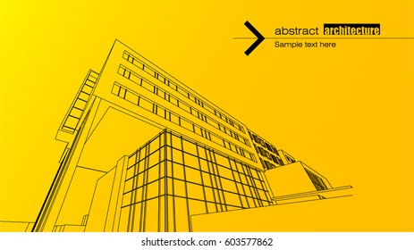 Abstract architectural background layout design