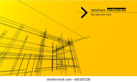 Abstract architectural background layout design