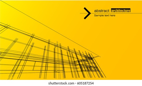 Abstract architectural background layout design