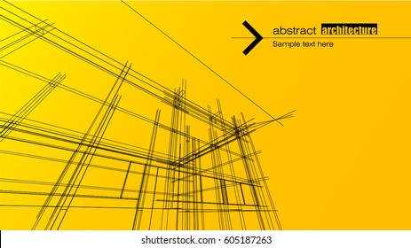 Abstract architectural background layout design