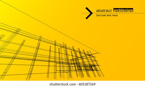 Abstract architectural background layout design