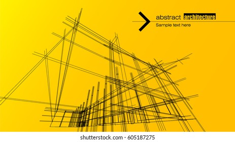 Abstract architectural background layout design
