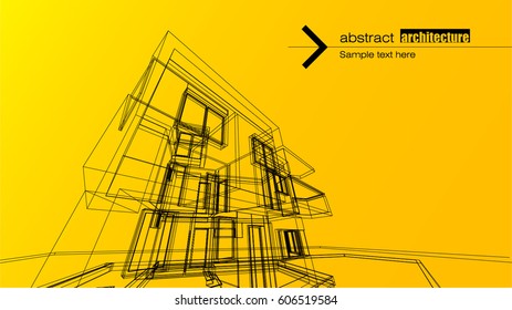 Abstract architectural background layout design