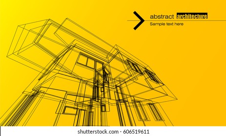 Abstract architectural background layout design