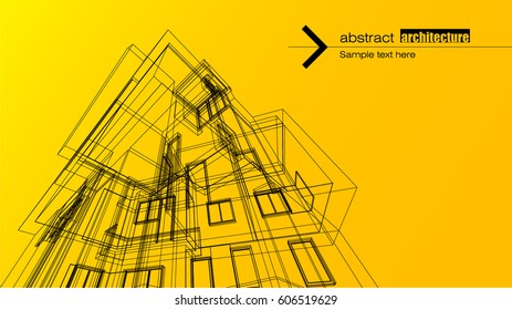 Abstract architectural background layout design