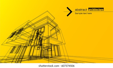 Abstract architectural background layout design