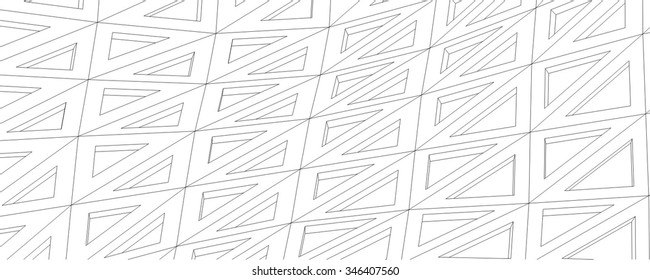 abstract architectural background. Linear 3d 