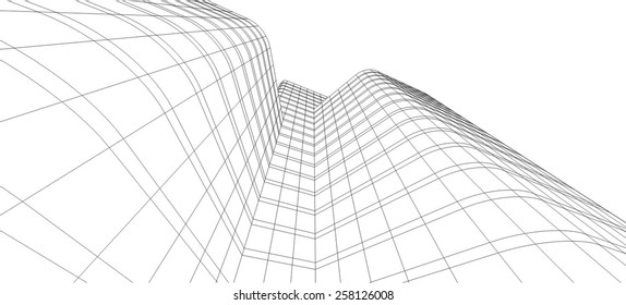 Abstract architectural background. Modern building construction