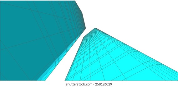 Abstract architectural background. Modern building construction