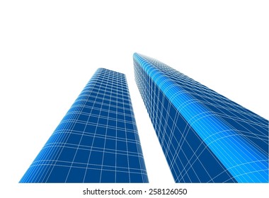 Abstract architectural background. Modern building construction