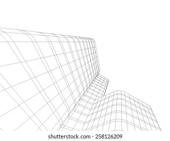 Abstract architectural background. Modern building construction