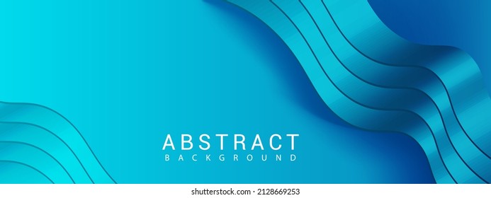 Abstract Architectural Background. The turquoise wave building. 3d rendering