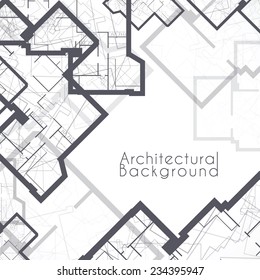 Abstract architectural background. Vector