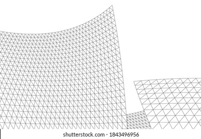 abstract architectural background vector 3d illustration