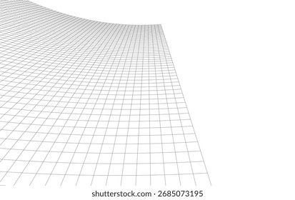 Abstrakte architektonische Hintergrund Vektor 3D-Illustration