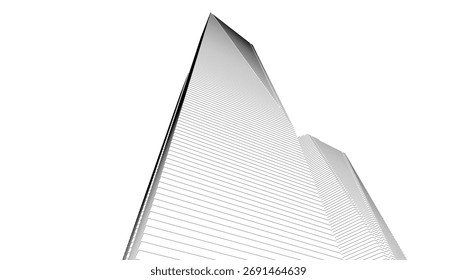 Abstractas fondo arquitectónico Vector 3D ilustración