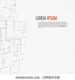 Abstract architectural background Vector illustration.