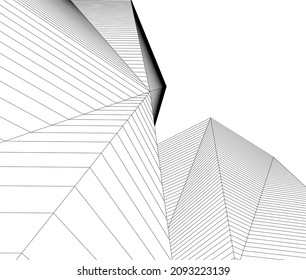 abstract architectural background vector illustration
