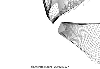 ilustración vectorial de fondo de arquitectura abstracta