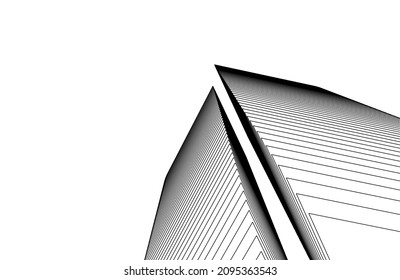 ilustración vectorial de fondo de arquitectura abstracta
