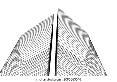 abstract architectural background vector illustration