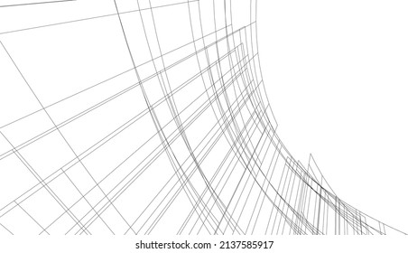 ilustración vectorial de fondo de arquitectura abstracta