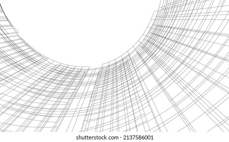 ilustración vectorial de fondo de arquitectura abstracta