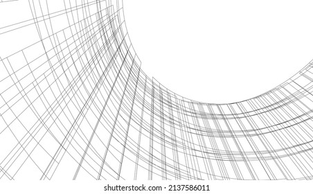 ilustración vectorial de fondo de arquitectura abstracta