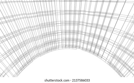 abstract architectural background vector illustration