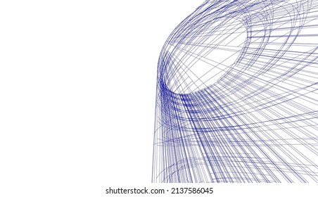 abstrakter architektonischer Hintergrund, Vektorgrafik