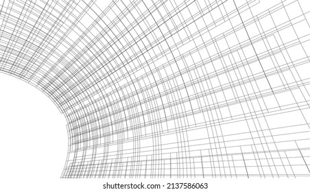abstract architectural background vector illustration