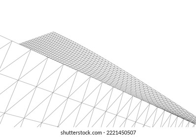 abstract architectural background vector illustration