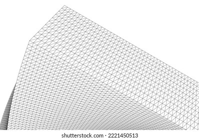 ilustración vectorial de fondo de arquitectura abstracta