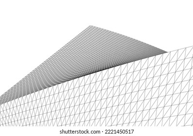 abstrakter architektonischer Hintergrund, Vektorgrafik