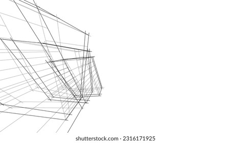 abstract architectural background vector illustration
