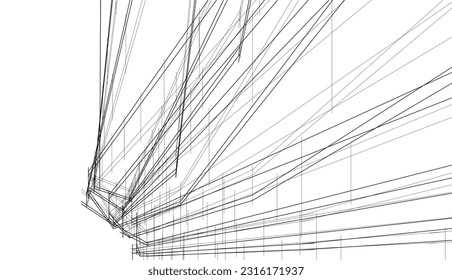 abstract architectural background vector illustration