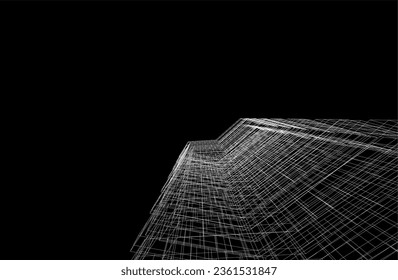 Abstract architectural background vector illustration