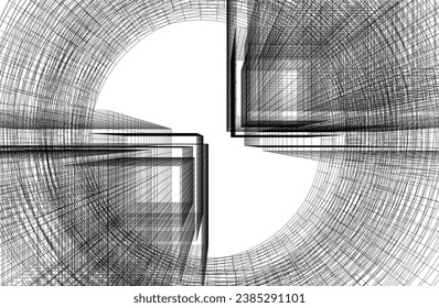 Abstract architectural background vector illustration