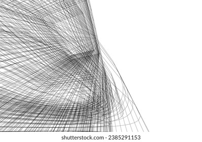 Abstract architectural background vector illustration