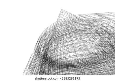 Abstract architectural background vector illustration