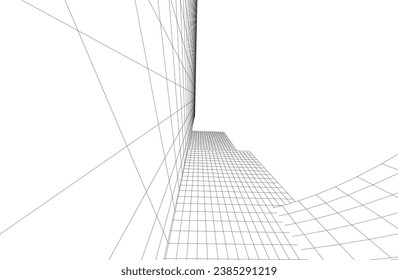Abstract architectural background vector illustration
