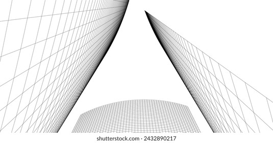 Fondo arquitectónico abstracto	
ilustración vectorial