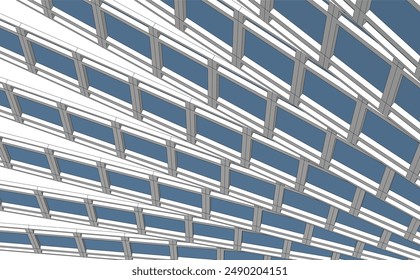 Abstrakte architektonische Hintergrund-Vektorillustration